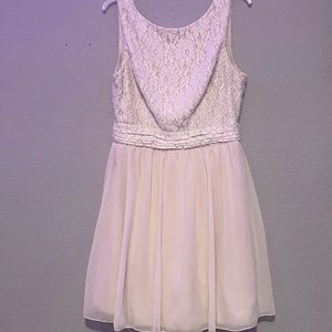 Juniors Blush Pink homecoming/ formal mini dress